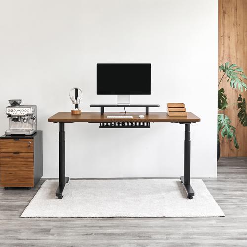 Bàn nâng hạ Noble Oasis 160x75cm, màu gỗ óc chó