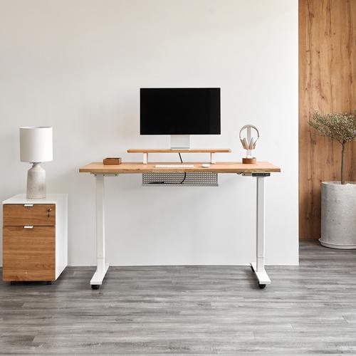 Bàn nâng hạ Taxua Edge 140x70cm, gỗ tần bì, màu tự nhiên