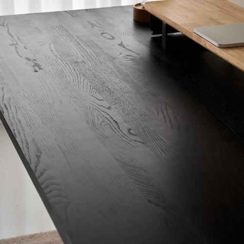 Mặt bàn Taxua 140x70cm, gỗ tần bì, màu đen