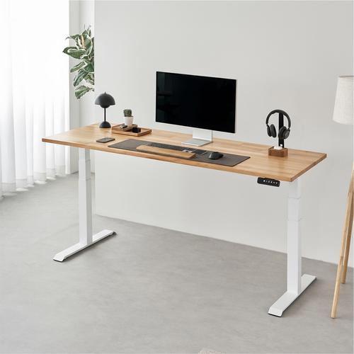 Bàn nâng hạ Taxua Fansi 180x75cm, gỗ dẻ gai, màu tự nhiên