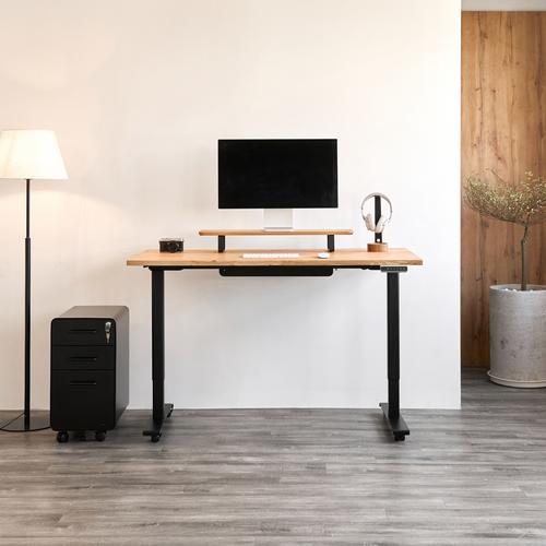 Bàn nâng hạ Taxua Edge 140x70cm, gỗ tần bì, màu tự nhiên