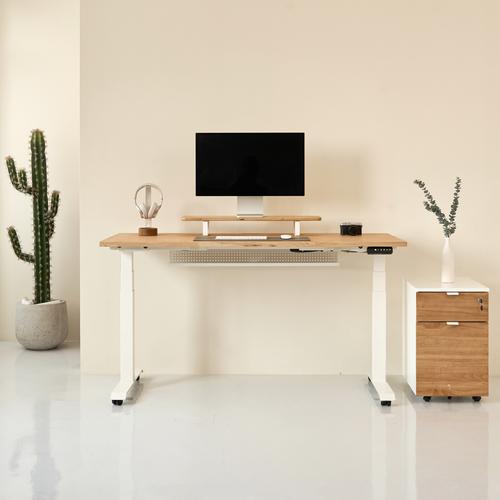 Bàn nâng hạ Taxua Fansi 160x75cm, gỗ tần bì, màu tự nhiên