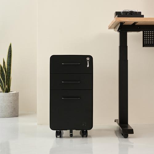 Hộc tủ 3 ngăn The Leaf Slim màu đen