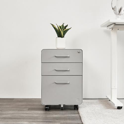 Hộc tủ 3 ngăn The Leaf Plus màu ghi