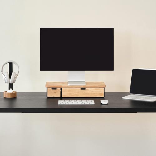 Kệ màn hình kèm ngăn kéo Aura, size L 2 ngăn