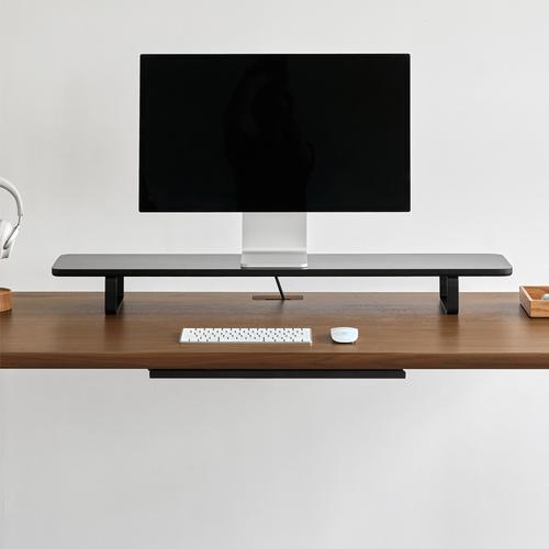 Kệ màn hình The Sil 105cm, gỗ màu đen