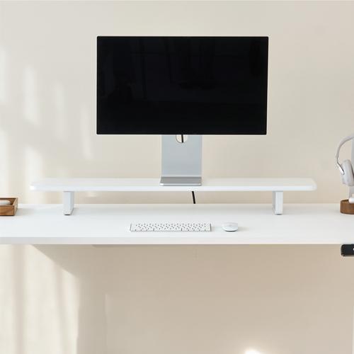 Kệ màn hình The Sil 105cm, gỗ màu trắng