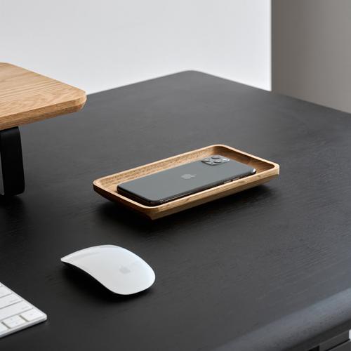 Khay đựng đồ Poly Neat, 20x12x2cm, màu gỗ tự nhiên, vát