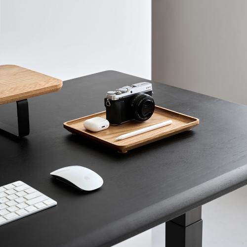 Khay đựng đồ Poly Neat, 24x20x2cm, màu gỗ tự nhiên, vát