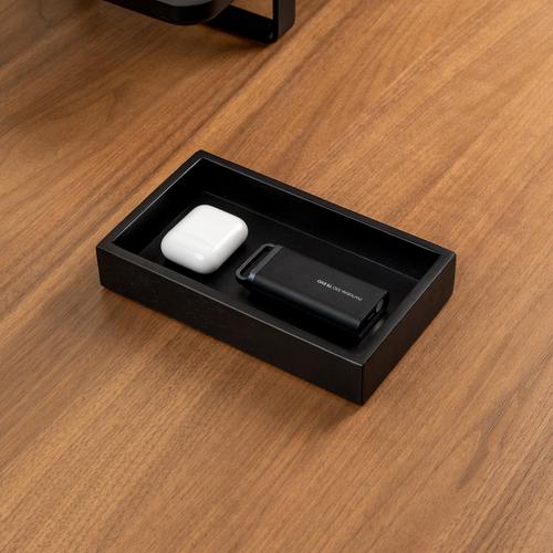 Khay gỗ để bàn Valley Tray - 12×20×3,7cm, màu gỗ sồi đen