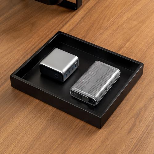 Khay gỗ để bàn Valley Tray - 24×20×3,7cm, màu gỗ sồi đen