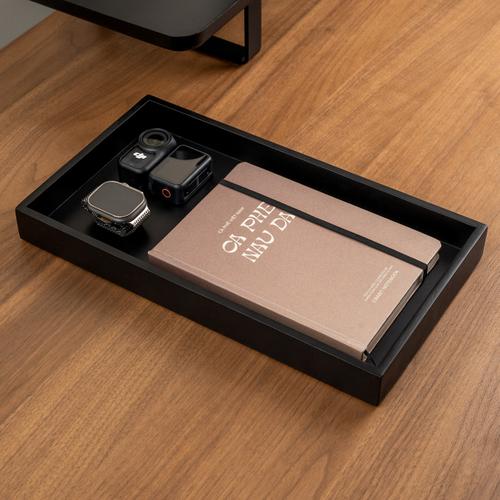 Khay gỗ để bàn Valley Tray - 36×20×3,7cm, màu gỗ sồi đen
