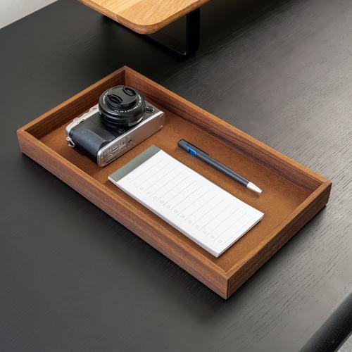 Khay gỗ để bàn Valley Tray - 36×20×3,7cm, màu gỗ óc chó