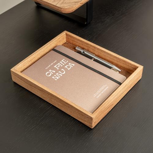 Khay gỗ để bàn Valley Tray - 24×20×3,7cm, màu gỗ tự nhiên