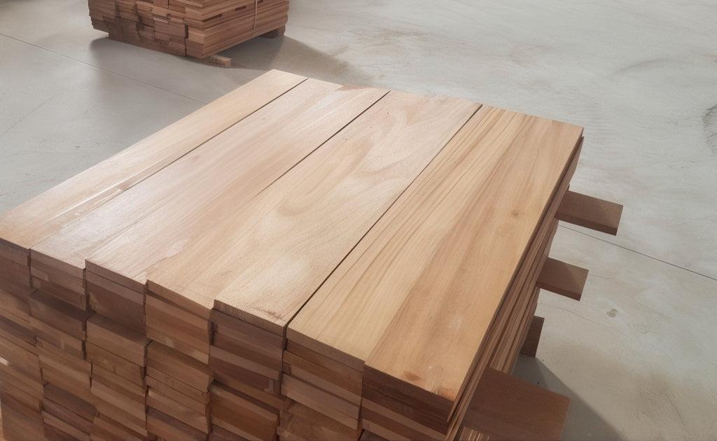 Quy trình sản xuất bàn nâng hạ - Ghép gỗ